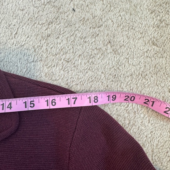 Valarie Stevens Women’s Maroon Wool Cardigan Sweater Size Large - Picture 7 of 9